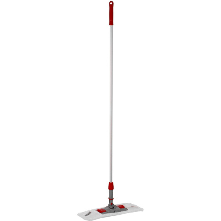 Держатель МОПа универс/зажимы, пластик LuscanProf  50х11см, серый/красный