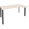 Стол ONIX-П правый П на металлокаркасе O.MP-SA-1R денвер светлый/антрацит