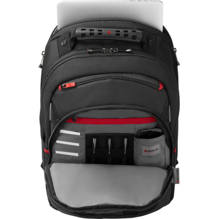 Рюкзак WENGER 16'',черный/серый, полиэстер/ПВХ 35 x 25 x 45 см,21 л 600631