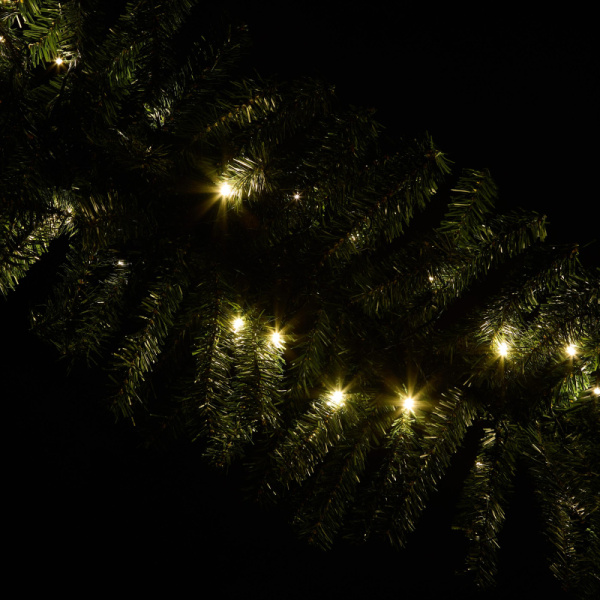 Гирлянда Еловый шлейф искусственный 2,7 м белые светодиоды 307-115