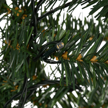 Гирлянда Еловый шлейф искусственный 2,7 м белые светодиоды 307-115