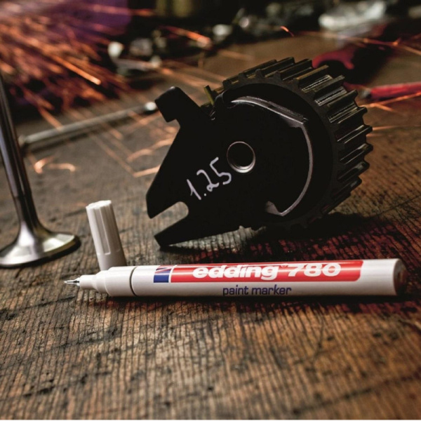 Маркер лаковый EDDING E-780/3 синий 0,8мм, мет. корп