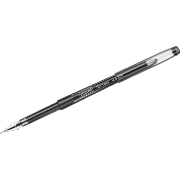 Ручка гелевая неавтомат. Attache Harmony,цвет чернил-черный 12шт/уп