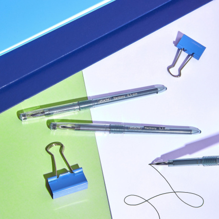 Ручка гелевая неавтомат. Attache Harmony,цвет чернил-черный 12шт/уп