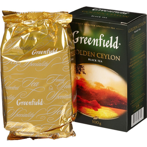 Чай Greenfield Golden Ceylon листовой черный,100г 0351-14,133554