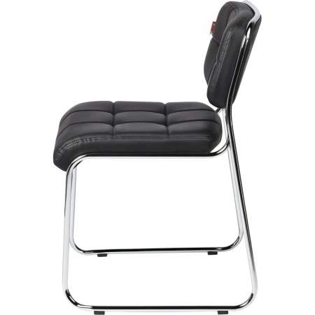 Стул BN_TQ_Стул Echair-803 VP к/з черный,без подл., хром