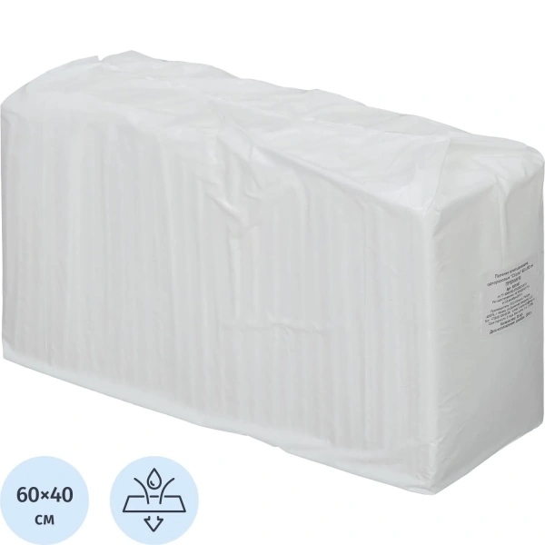 Пеленки впитывающие 60х40см, ПРЕМИУМ 30шт/уп