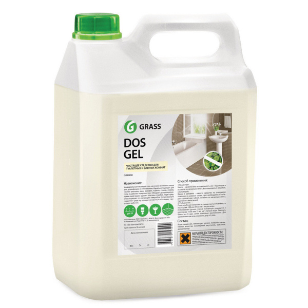 Профхим сантех щел гель с отбел/дез-эфф, с ХЛОР Grass/DOS GEL 5,3кг