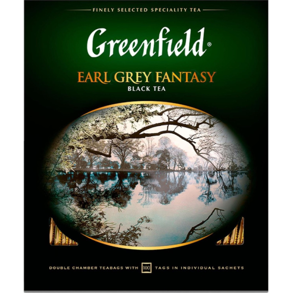 Чай Greenfield Earl Grey Fantasy черн.фольгир 100 пак/уп 0584-09