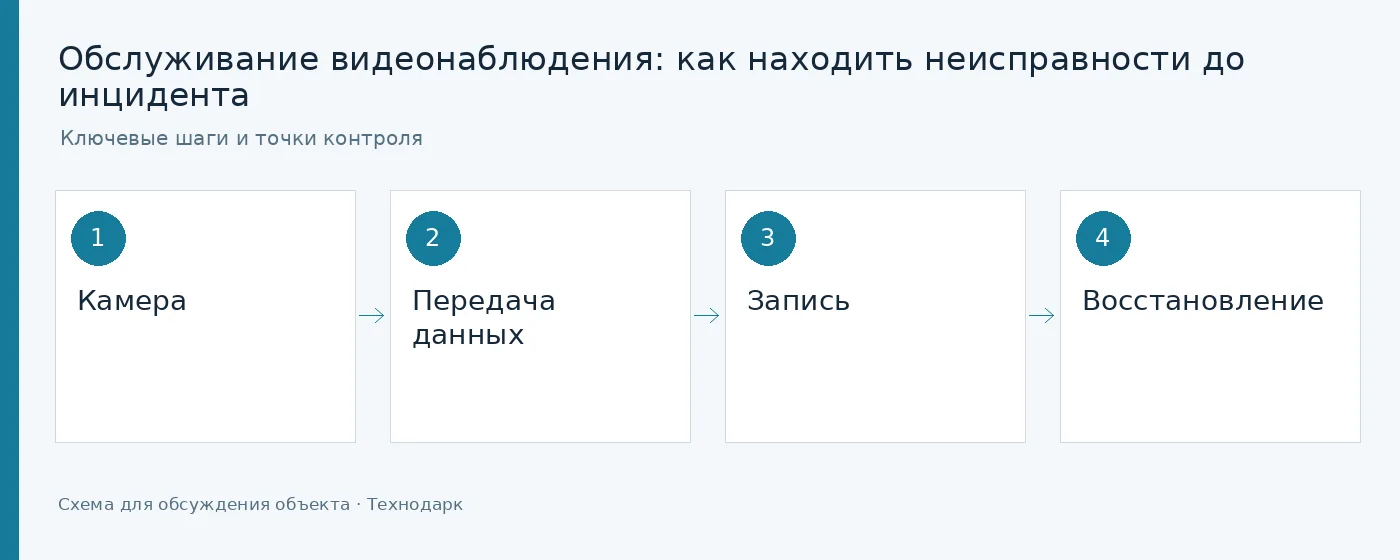 Инфографика: Камера — Передача данных — Запись — Восстановление