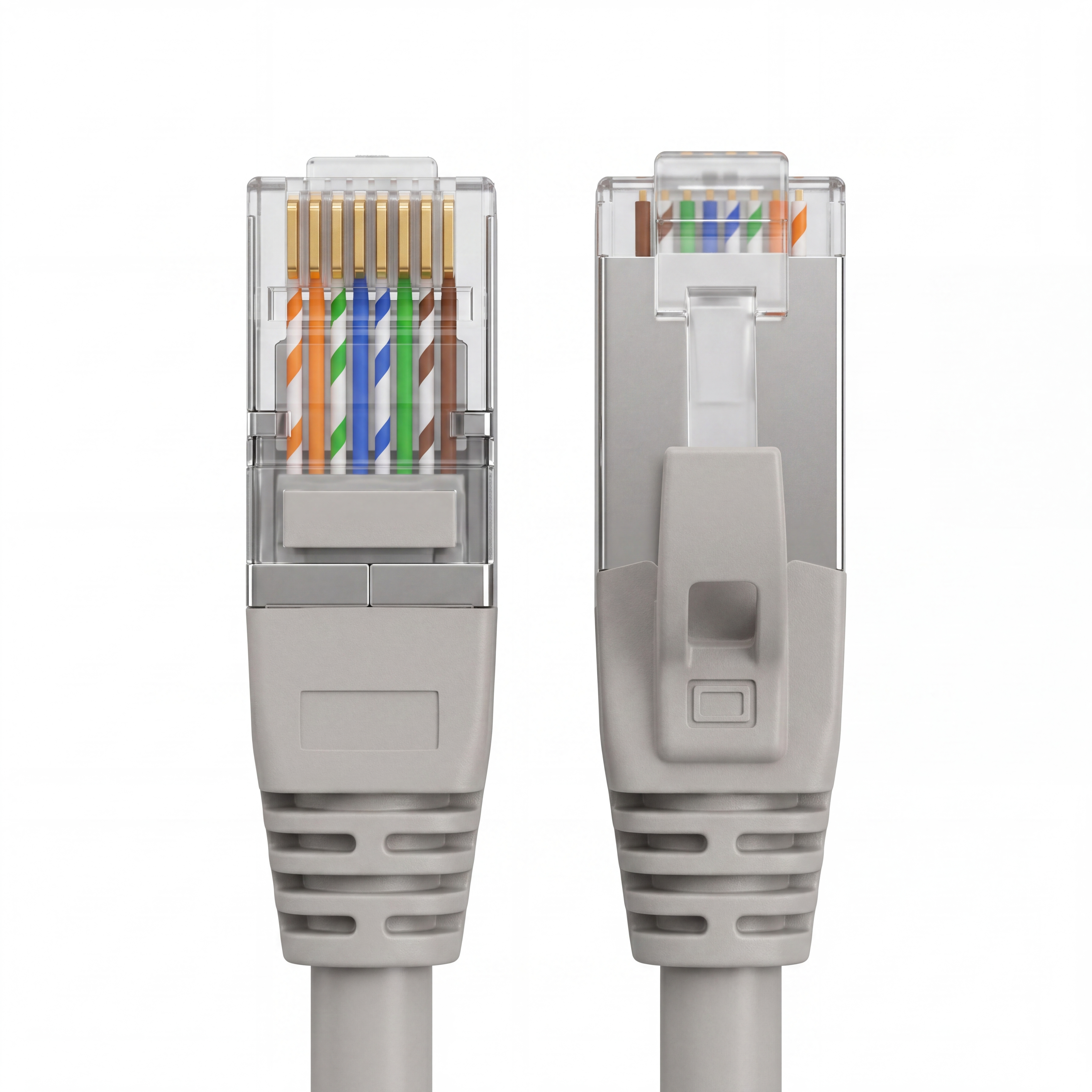Hyperline PC-LPM-STP-RJ45-RJ45-C6-0.5M-LSZH-GY Патч-корд RJ-45/RJ-45, экранированный U/FTP, категория 6 (100% Fluke Component Tested), 26AWG, LSZH, 0.5 м, серый