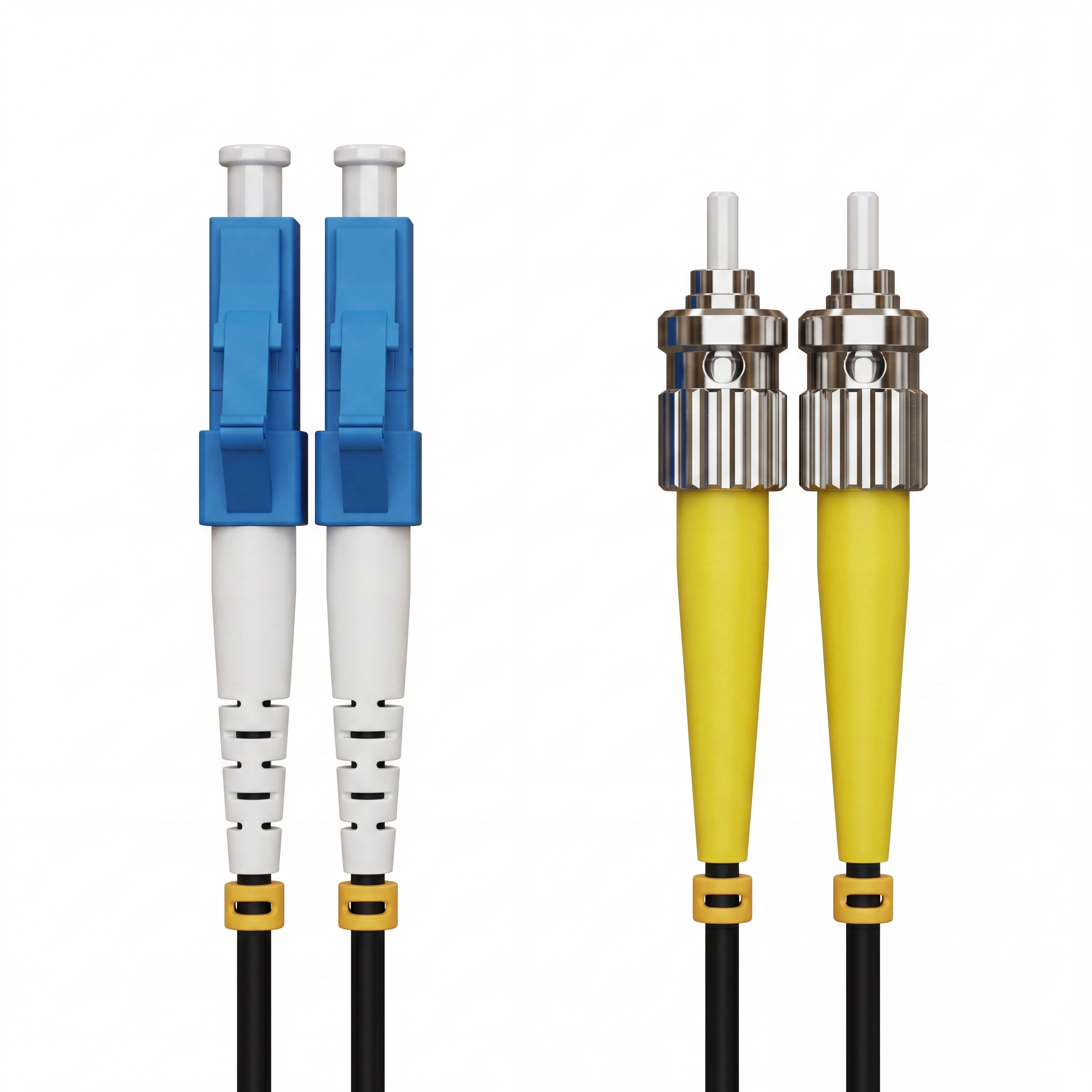 Hyperline FC-D2-9-LC/UR-ST/UR-H-3M-LSZH-BK Патч-корд волоконно-оптический (шнур) SM 9/125 (OS2), LC-ST, UPC, duplex, 2.0 мм, LSZH, 3 м, черный