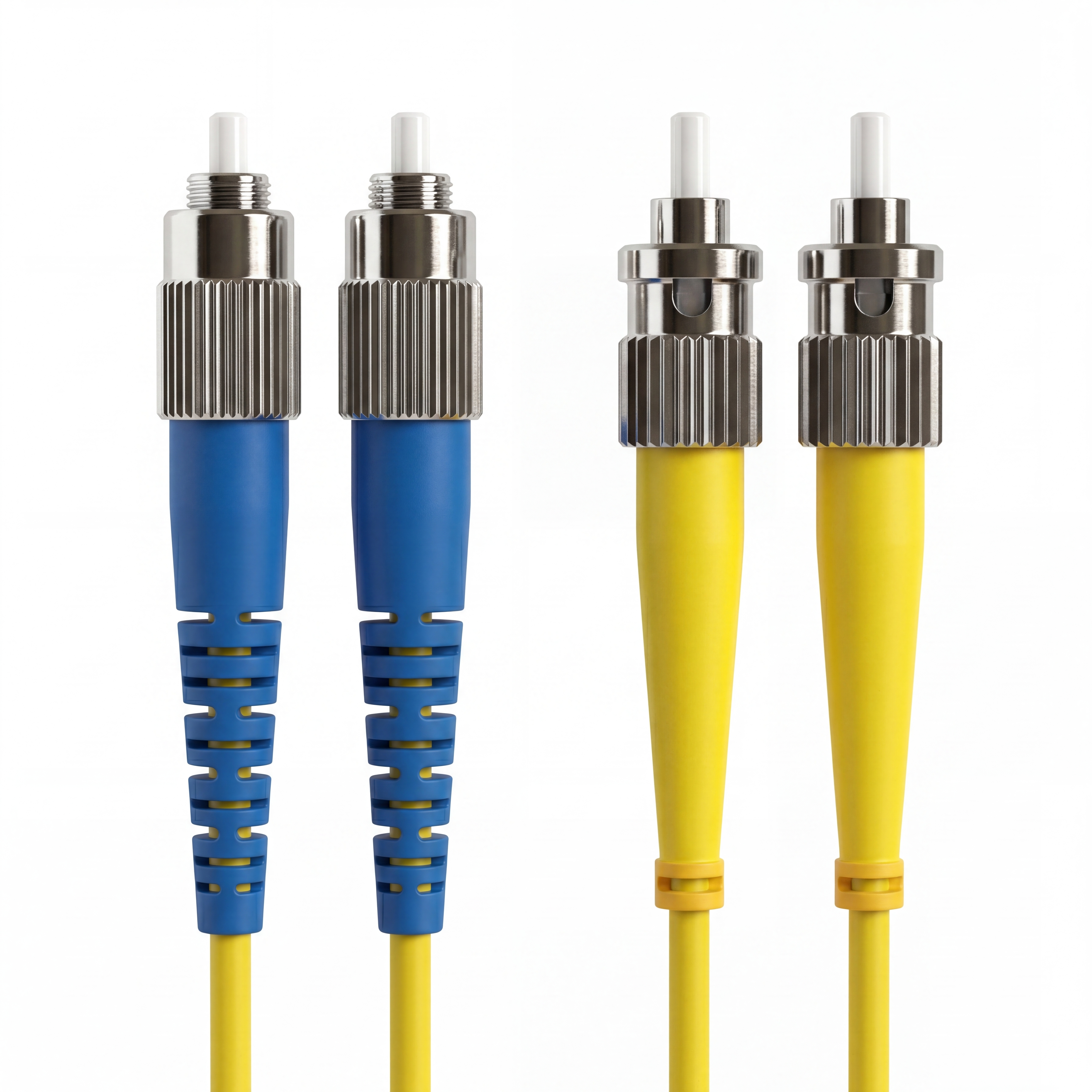 Hyperline FC-D2-9-FC/UR-ST/UR-H-10M-LSZH-YL Патч-корд волоконно-оптический (шнур) SM 9/125 (OS2), FC-ST, UPC, duplex, 2.0 мм, LSZH, 10 м