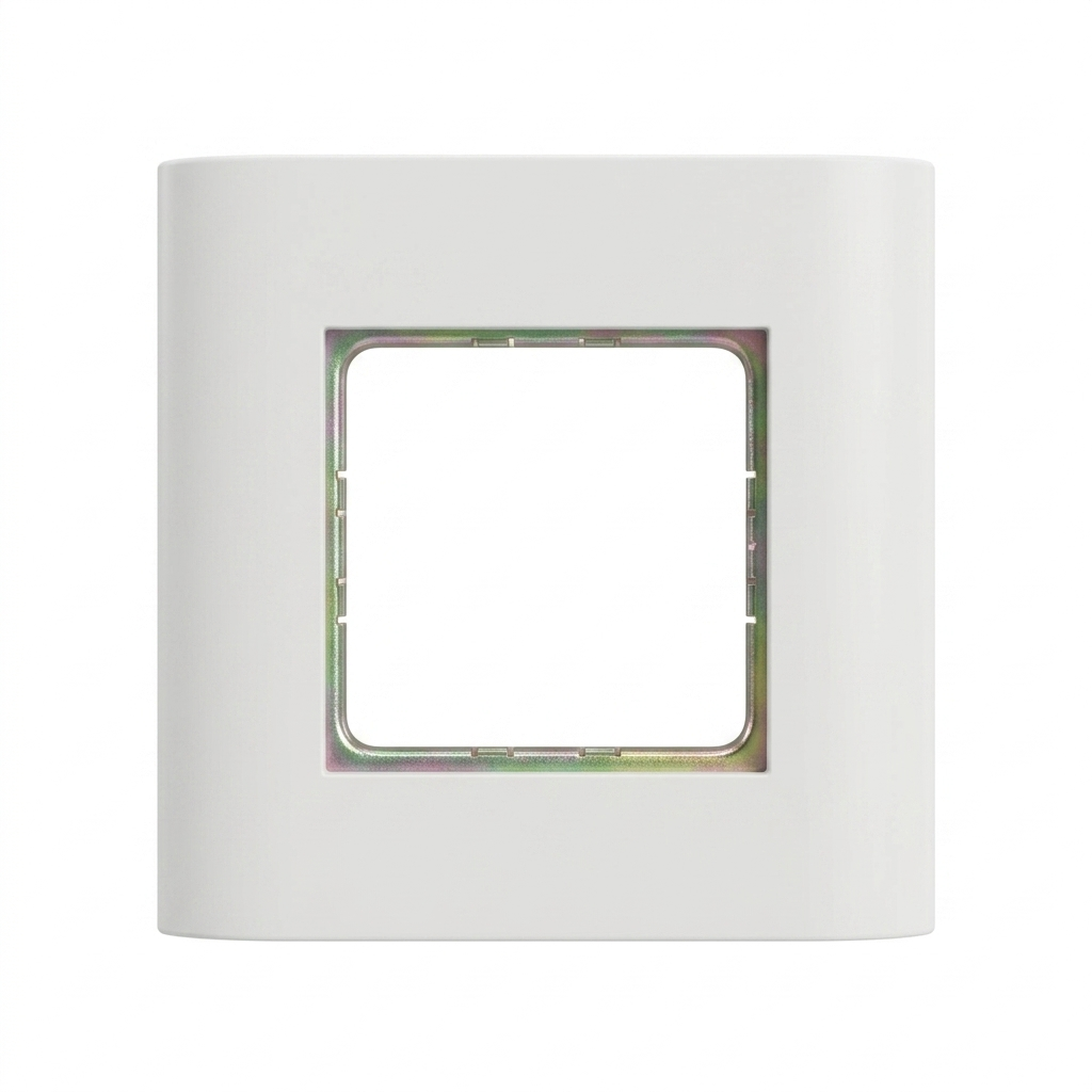 Hyperline FP-M45-1-WH Лицевая панель 80х80мм для 2-х модулей 45х22.5 (аналогов Mosaic), металлический каркас