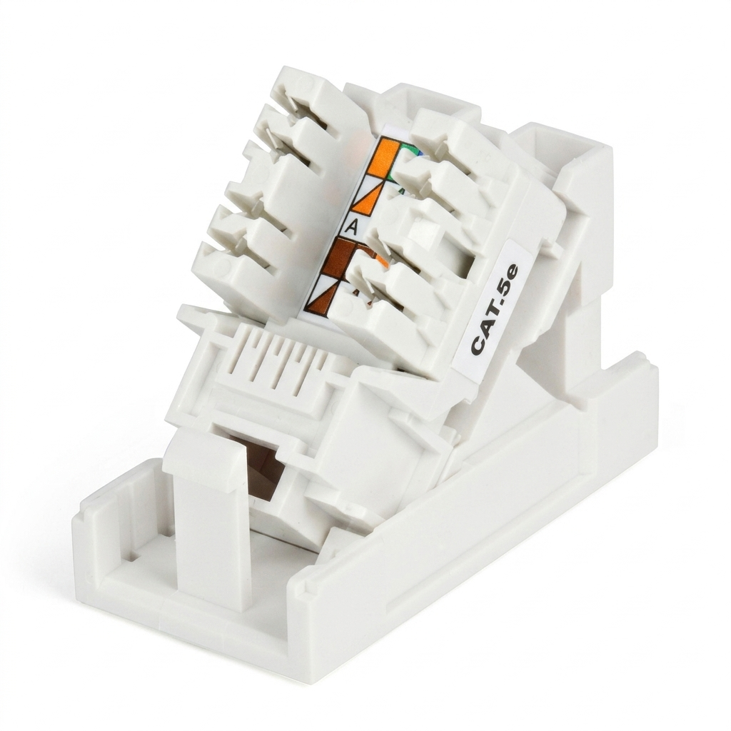 Hyperline SIP2K-C5E-M45-22.5 Розетка (вставка) 45x22,5 (аналог Mosaic) с наклонным модулем RJ-45 категории 5е
