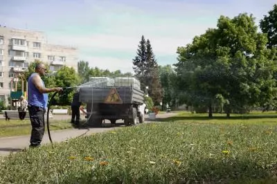Полив цветов