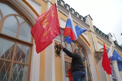 Подготовка к празднованию 9 мая