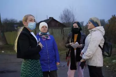 Встреча с жителями на Нижней колонии