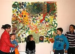 Церемония закрытия выставки "Мама, рисунок и я"
