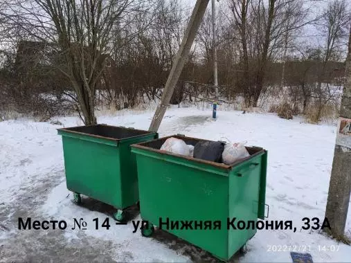 Контейнеры для сбора ТКО в частном секторе Стрельны