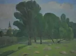 У Троице-Сергиевой путыни. Автор: Д.В. Якуценя