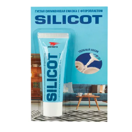Силиконовая густая смазка с фторопластом Silicot