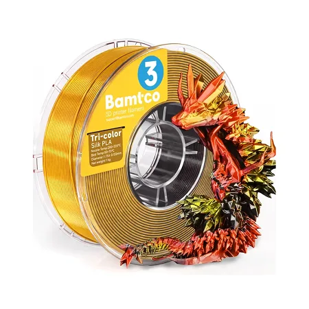 Bamtco Dual color PLA Silk Красно/Золотой