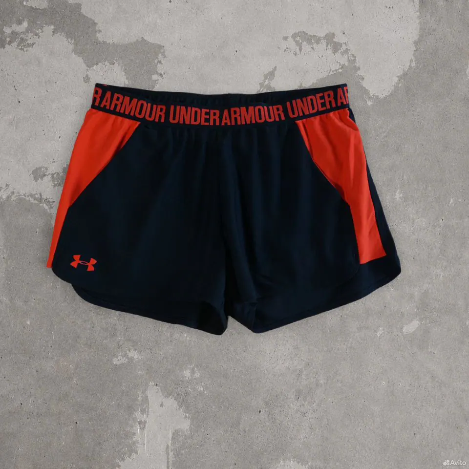 Шорты Under Armour HeatGear черно-оранжевые