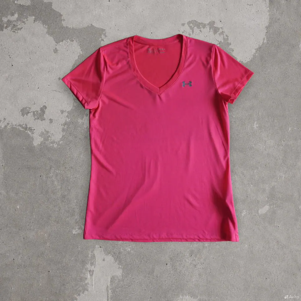 Футболка Under Armour HeatGear ярко-розовая