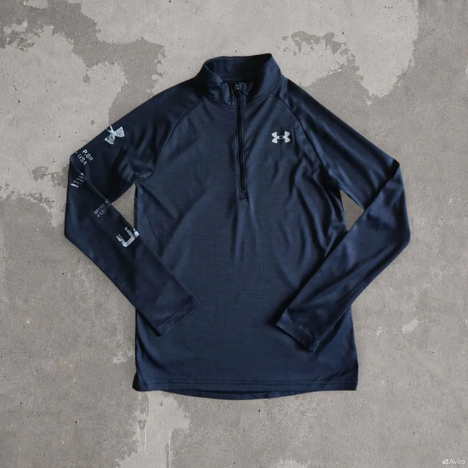 Лонгслив Under Armour HeatGear темно-синий