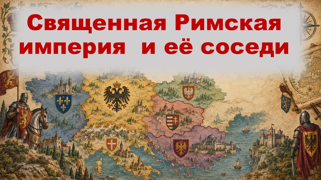 Презентация по истории "Священная Римская империя и её соседи". 6 класс. Мединский, Чубарьян.