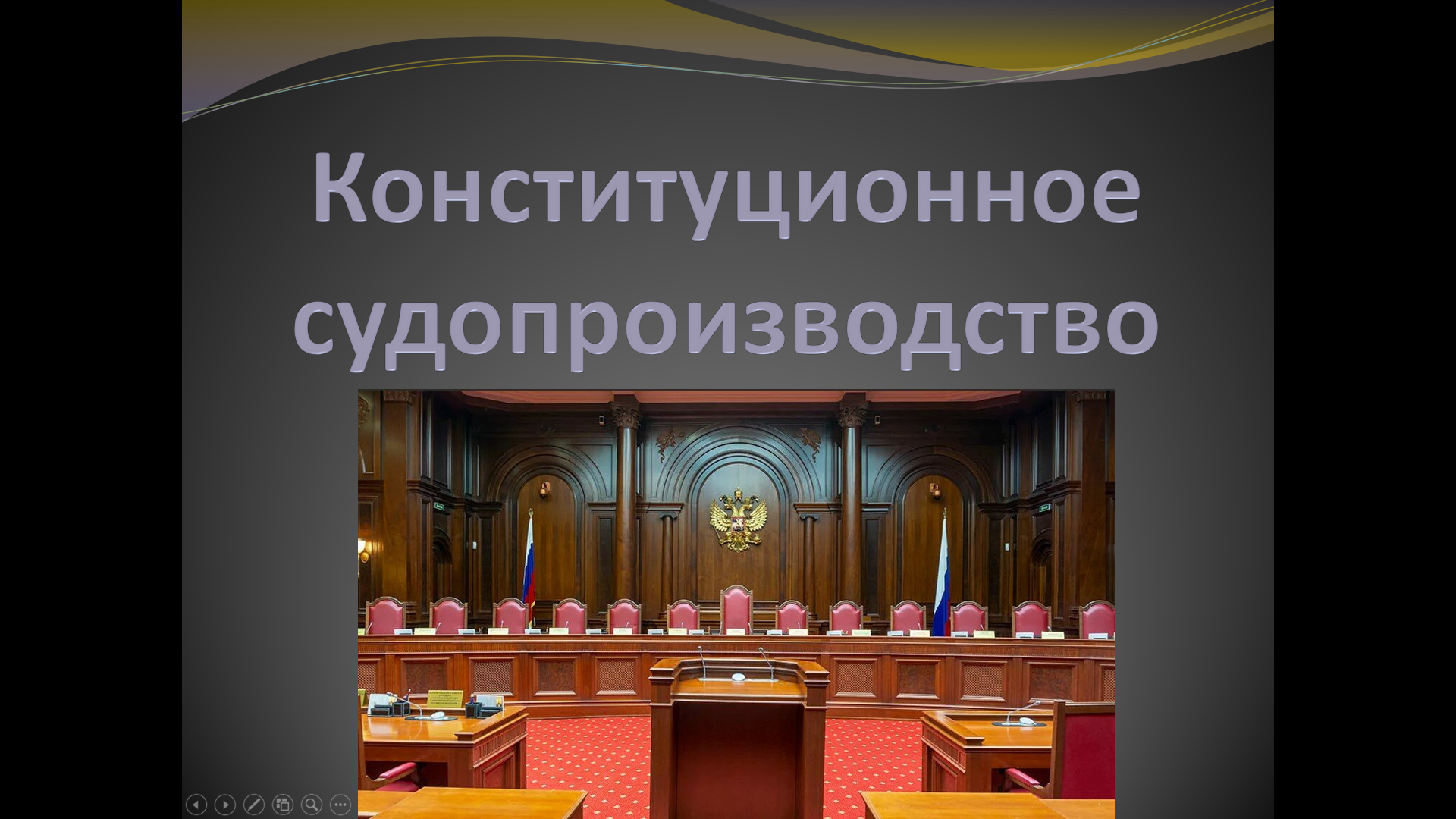 «Конституционное судопроизводство» — учебная презентация