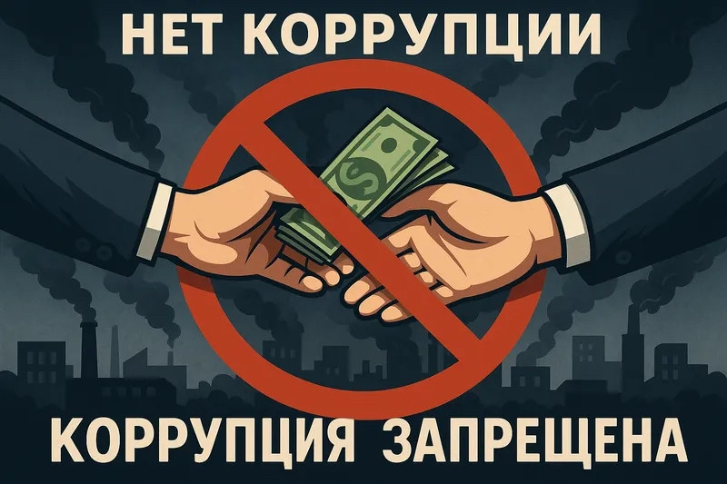 Плакат "Нет коррупции"