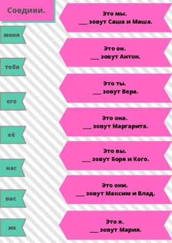 Склонение личных местоимений в родительном падеже
