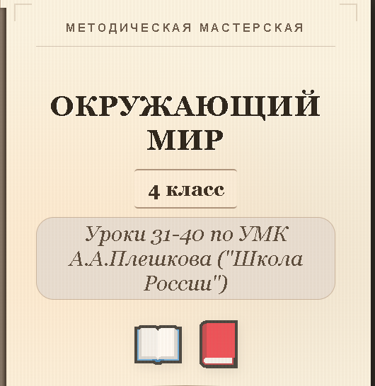 Окружающий мир. 4 класс. Конспекты уроков 31-40