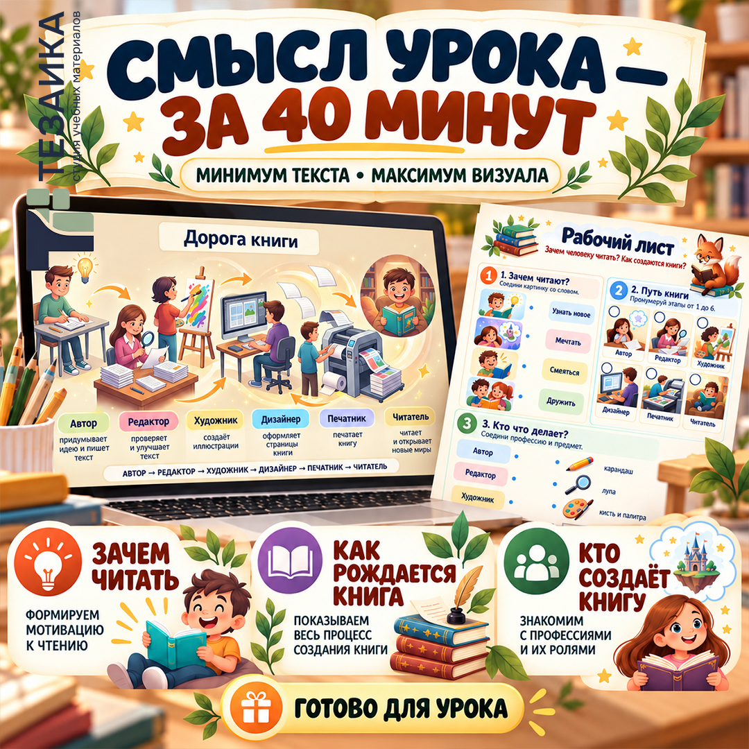 Комплект «Зачем человеку читать» | Разговоры о важном, 2 класс