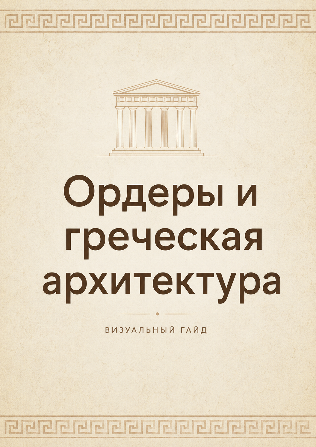 Культура Древней Греции, 5 класс. Ордеры греческой и римской архитектуры. Гайд с мини-викториной