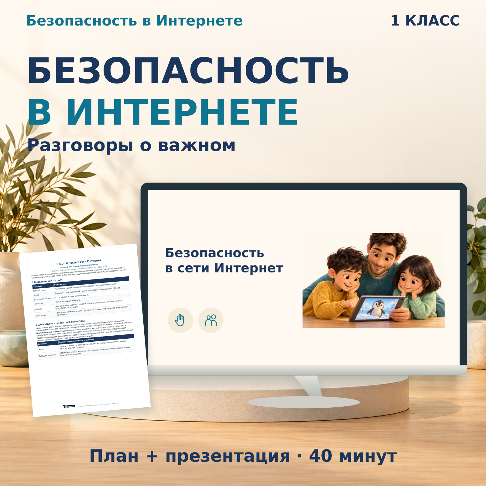 Комплект к уроку «Безопасность в Интернете» | Разговоры о важном, 1 класс