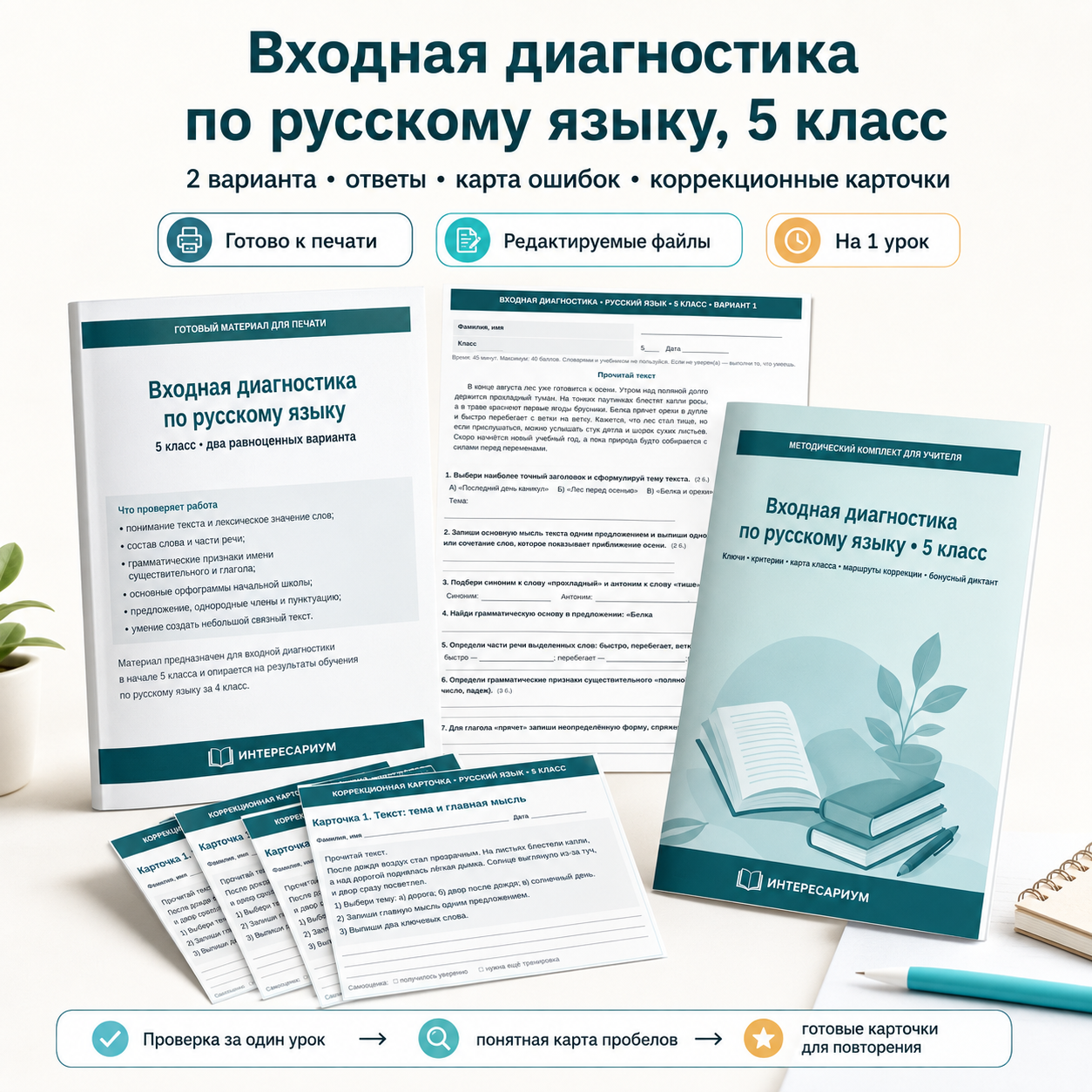 Входная диагностика по русскому языку 5 класс 2026–2027 | ФГОС/ФОП |
