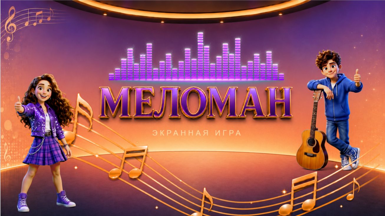 🎤 Экранная игра для детей и взрослых «Меломан»