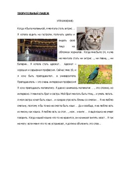 Творительный падеж