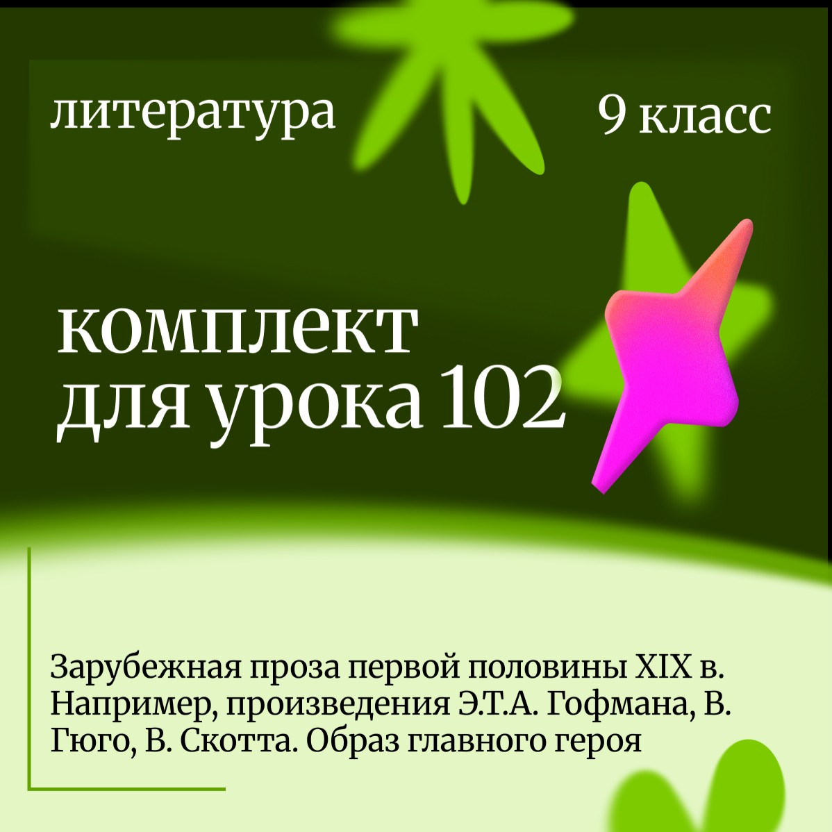 Литература 9 класс. Урок 102 Зарубежная проза первой половины XIX в.