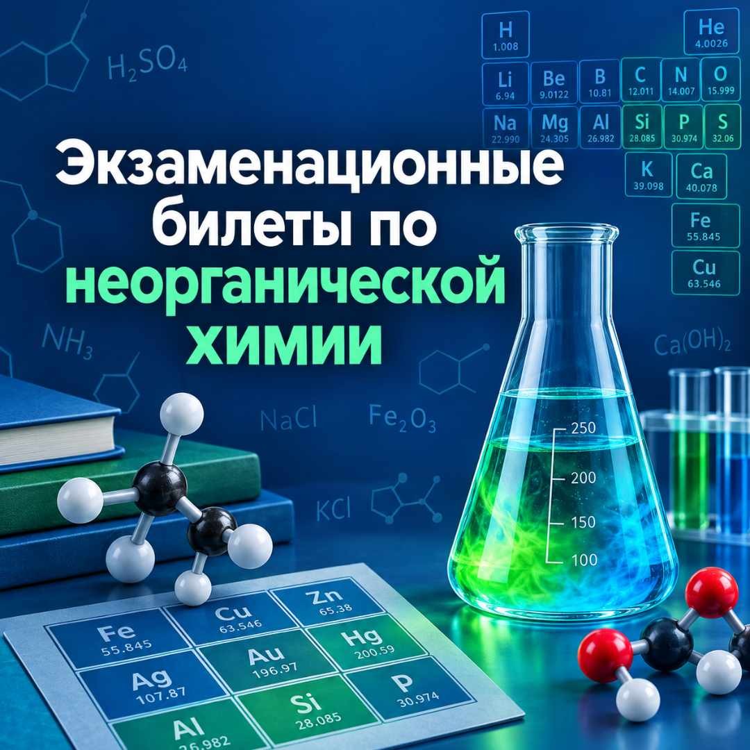 Экзаменационные билеты по неорганической химии для студентов 1 курса