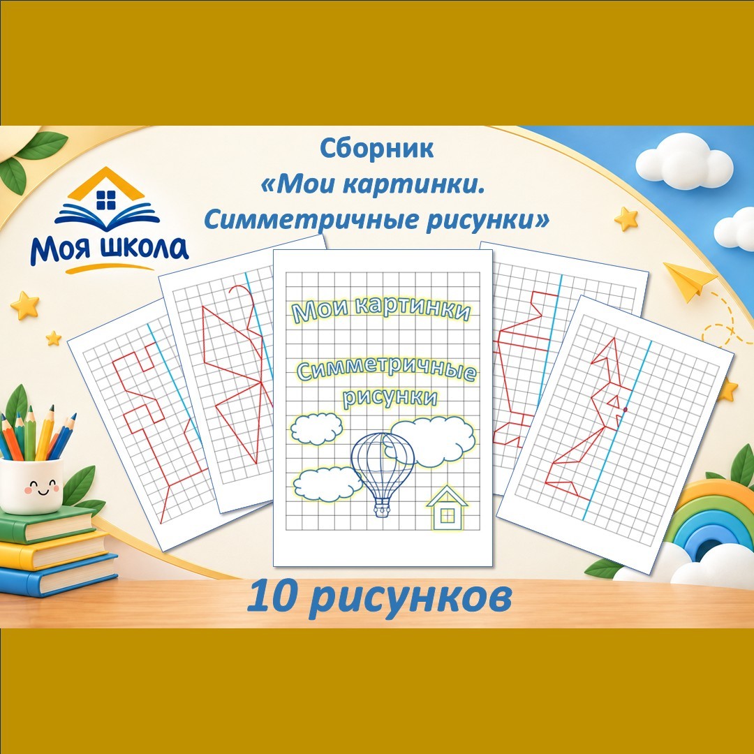 «Мои картинки. Симметричные рисунки» Сборник