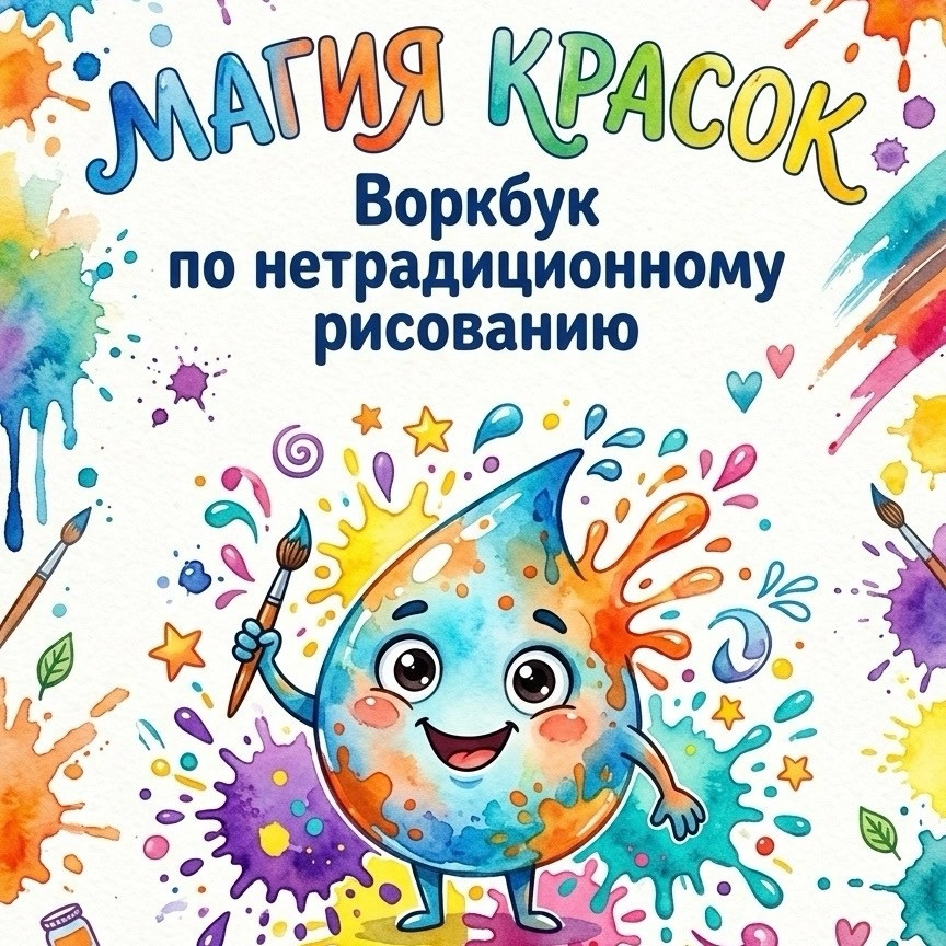 «Магия красок: интерактивный воркбук по нетрадиционному рисованию для детей 5–7 лет»