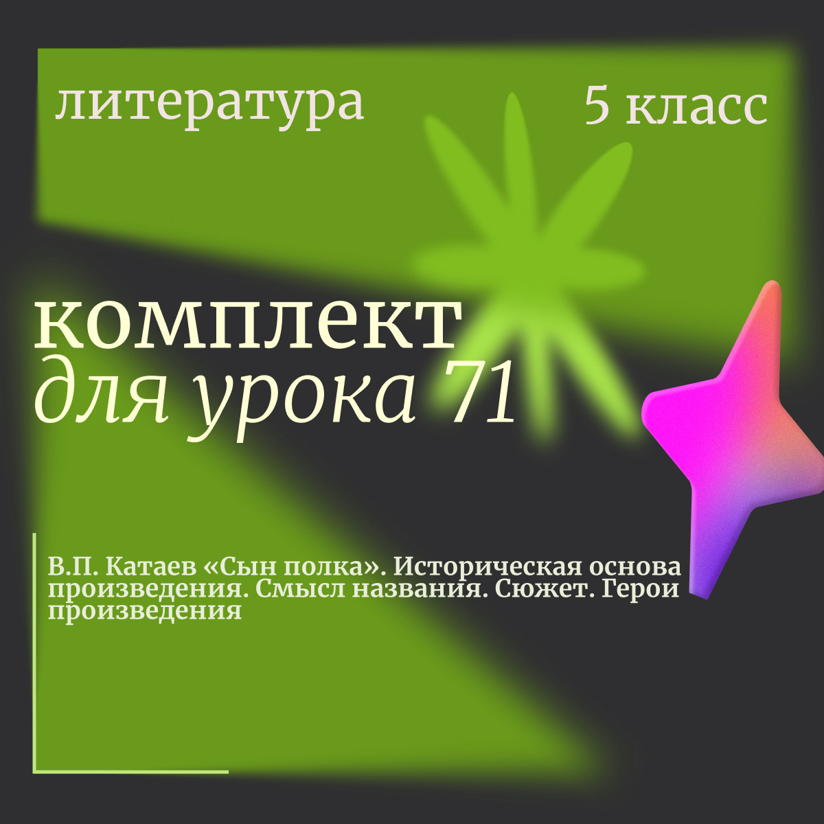 Литература 5 класс. Урок 71 "В.П. Катаев «Сын полка». Историческая основа произведения. Смысл назва