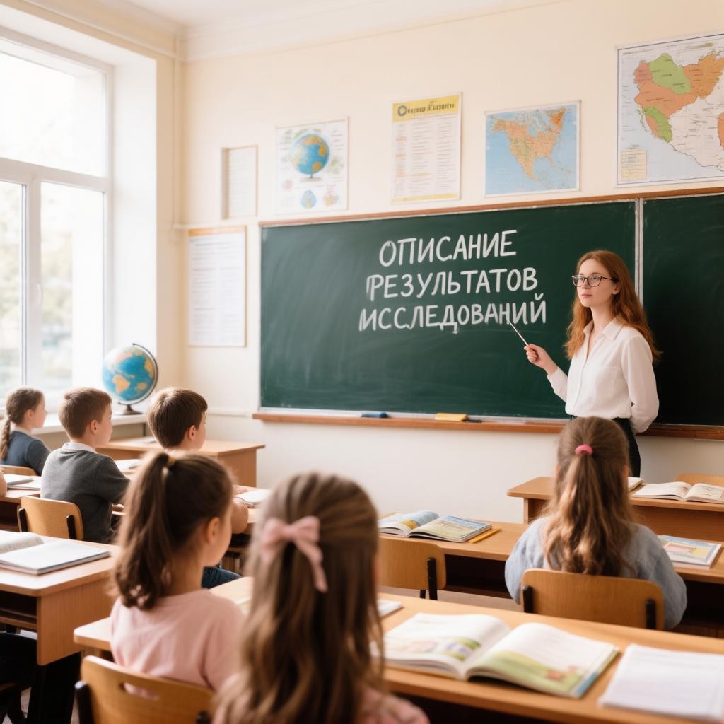 Презентация урока по теме "Описание результатов исследований"