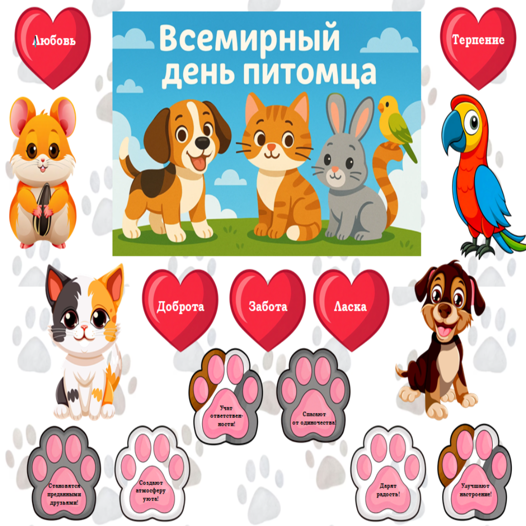 Оформление «Домашние питомцы. Всемирный день питомца». Разговоры о важном.