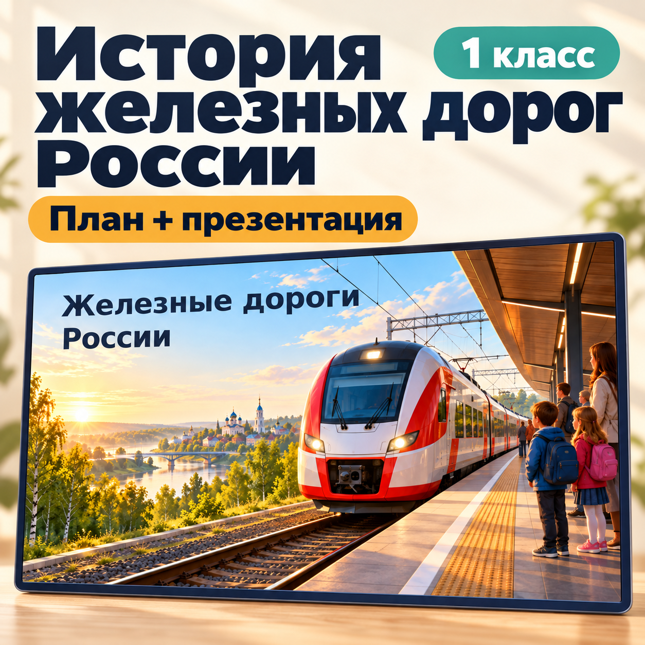 Комплект к занятию «История железных дорог России». Разговоры о важном, 1 класс