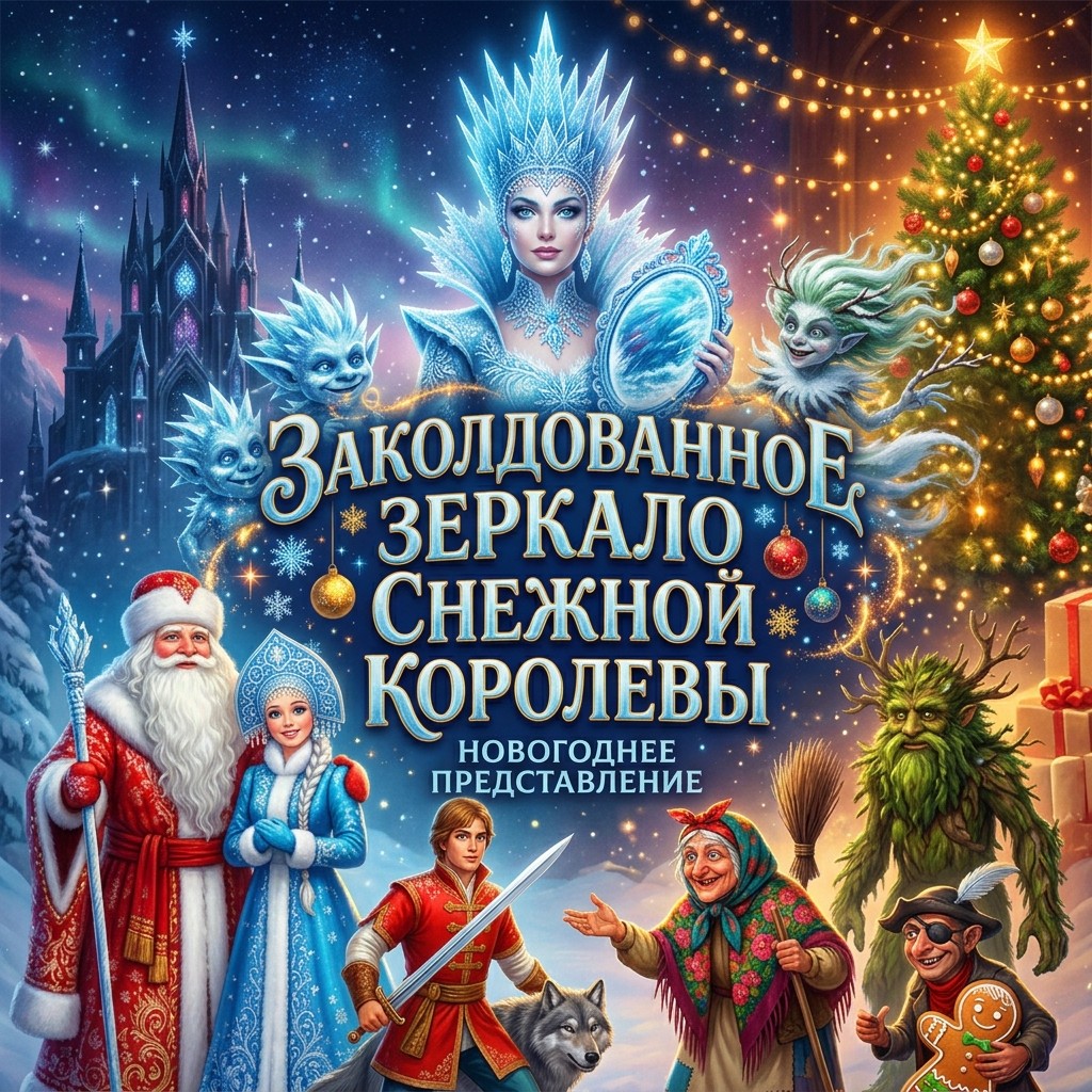 Сценарий Новогоднего представления «Заколдованное Зеркало Снежной Королевы»